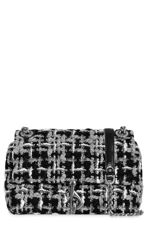 Sell Chanel Wool Tweed and Swarovski Jumbo Flap Bag - Black/White