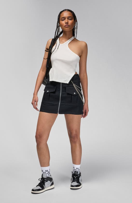 Shop Jordan Utility Miniskirt In Black