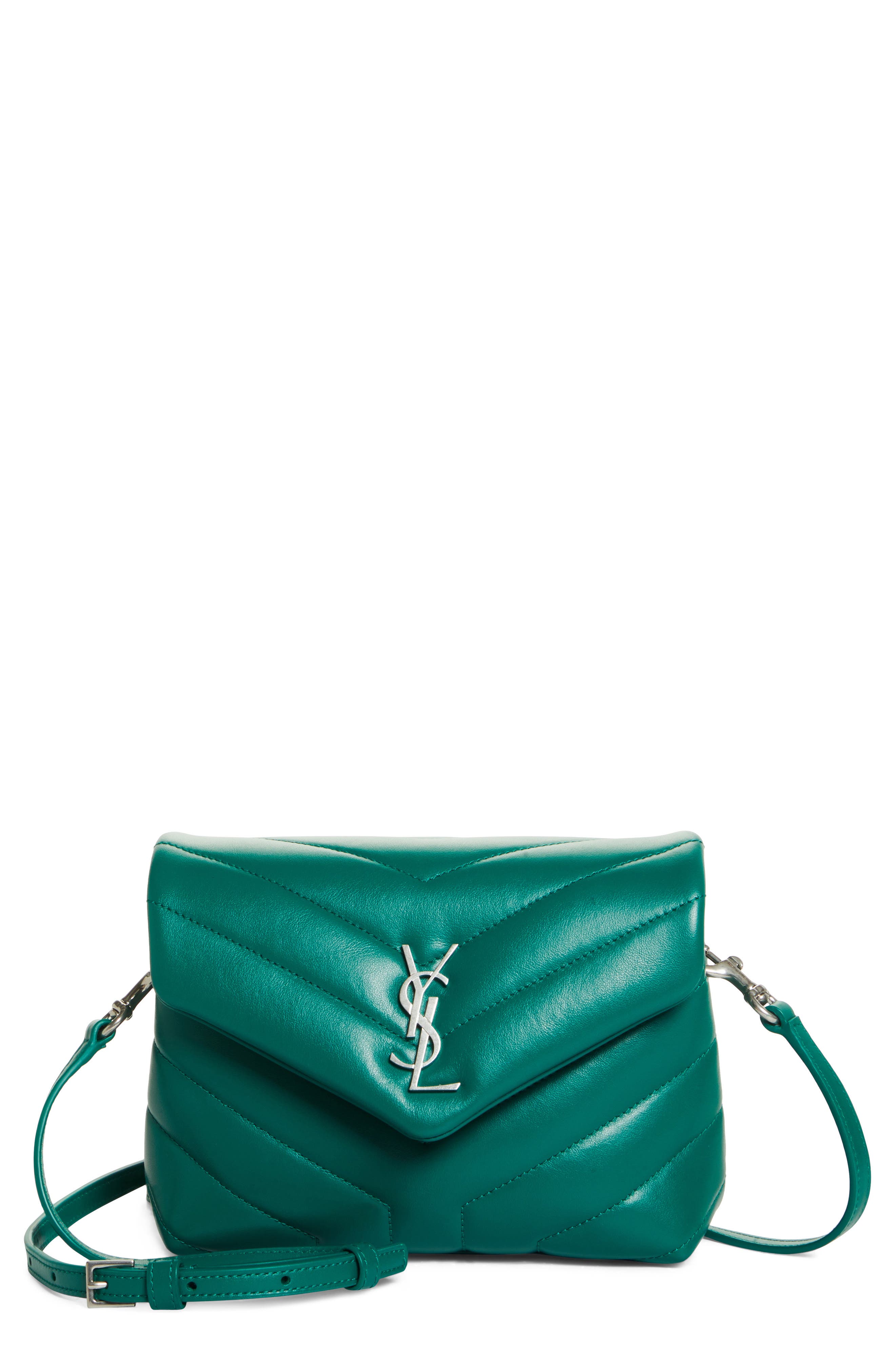 green designer bag