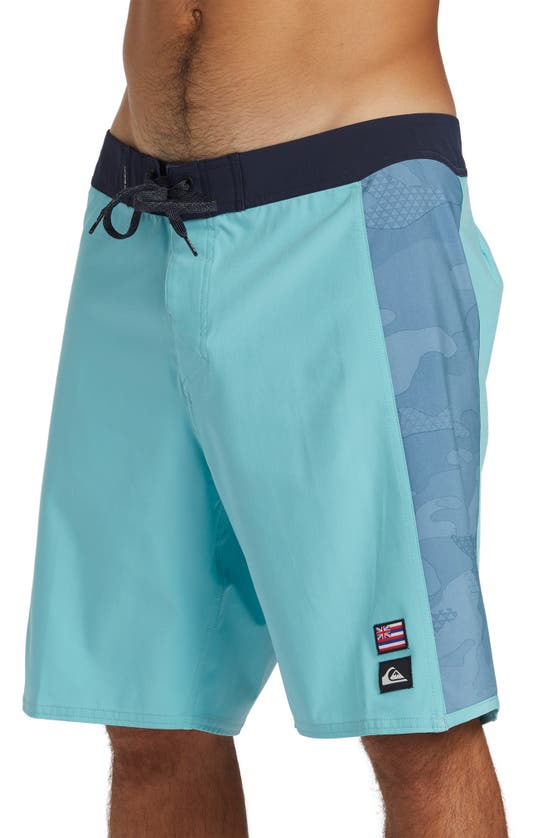Shop Quiksilver Surfsilk Hawaii Arch Board Shorts In Marine Blue