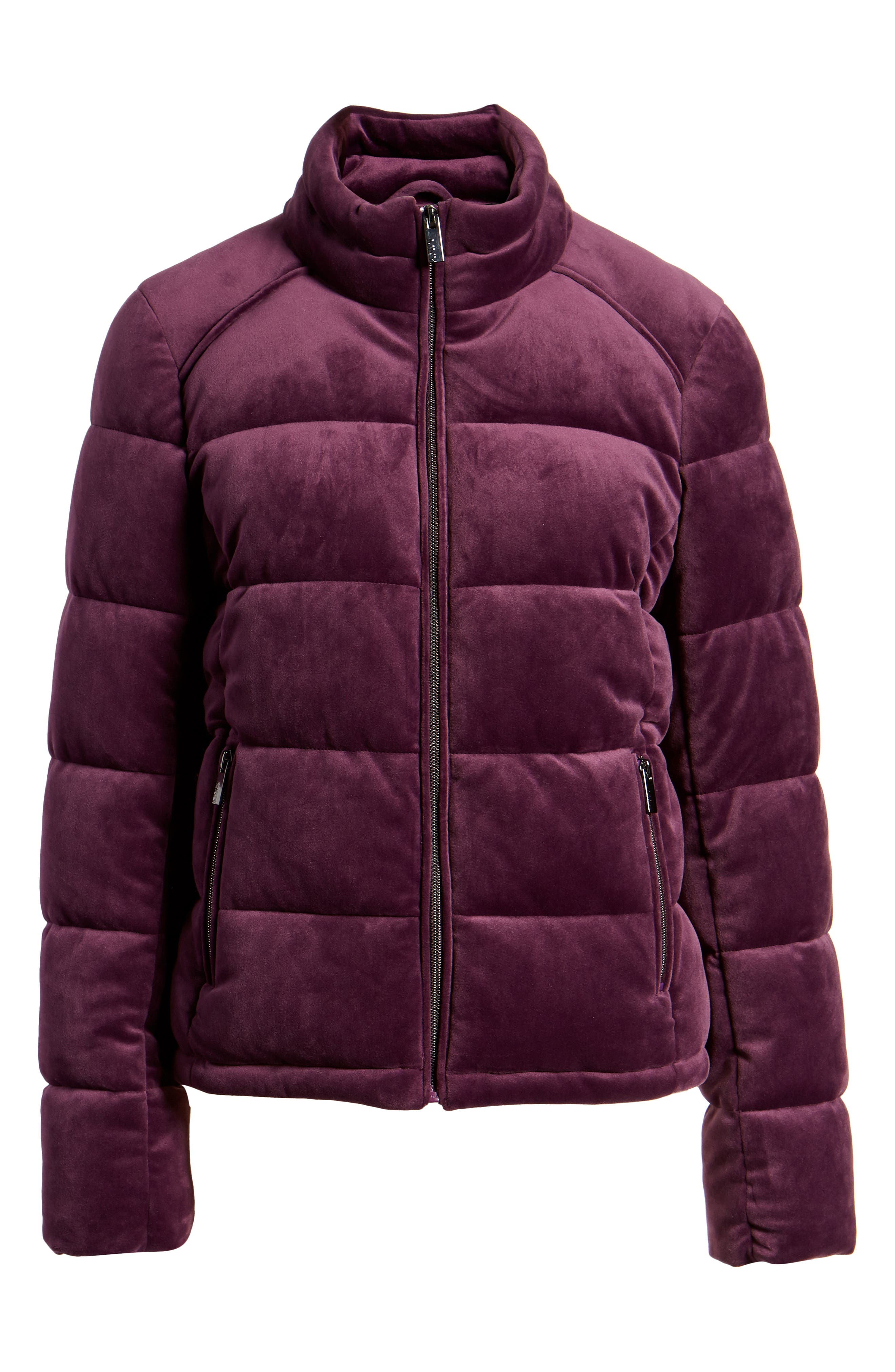 plum puffer jacket