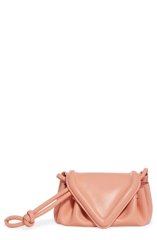 Bottega Veneta Small Beak Triangle Flap Leather Shoulder Bag In Peachy ...