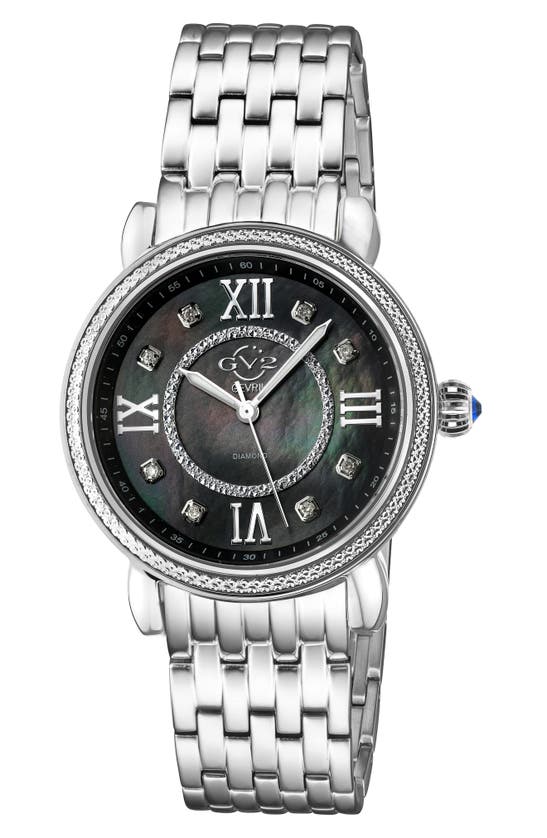 Gv2 Marsala Diamond Bracelet Watch, 37mm In Silver