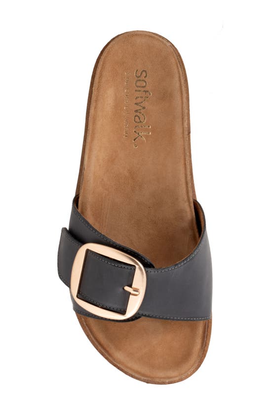 Softwalk Una Slide Sandal In Navy