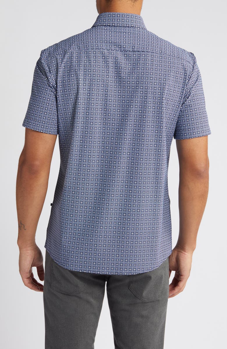 BOSS Roan Ken Slim Fit Short Sleeve Button-Up Shirt | Nordstrom