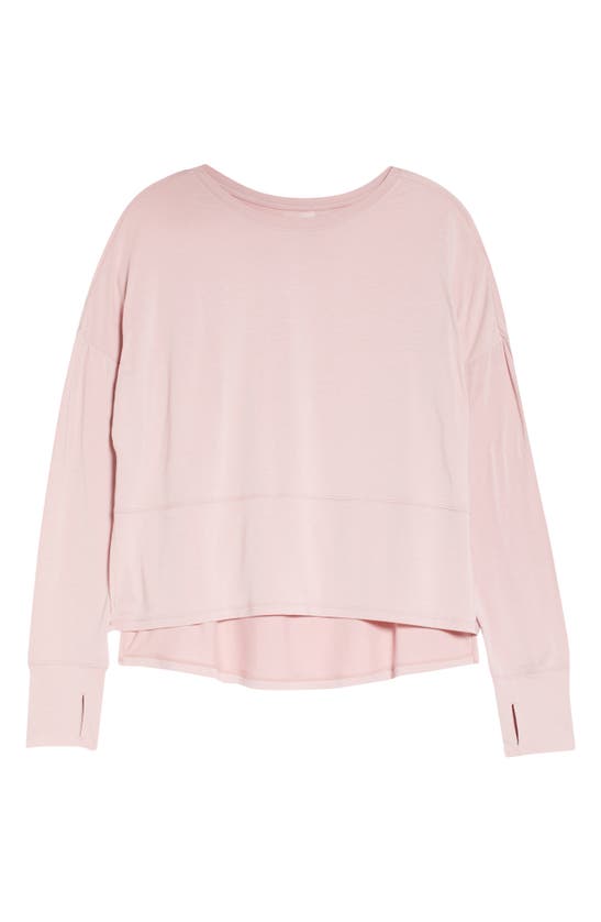 Zella Full Range Long Sleeve T-shirt In Pink Zephyr