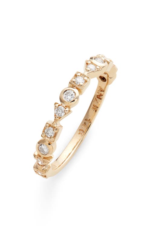 Cleo Diamond Eternity Band Ring in Gold/Diamond