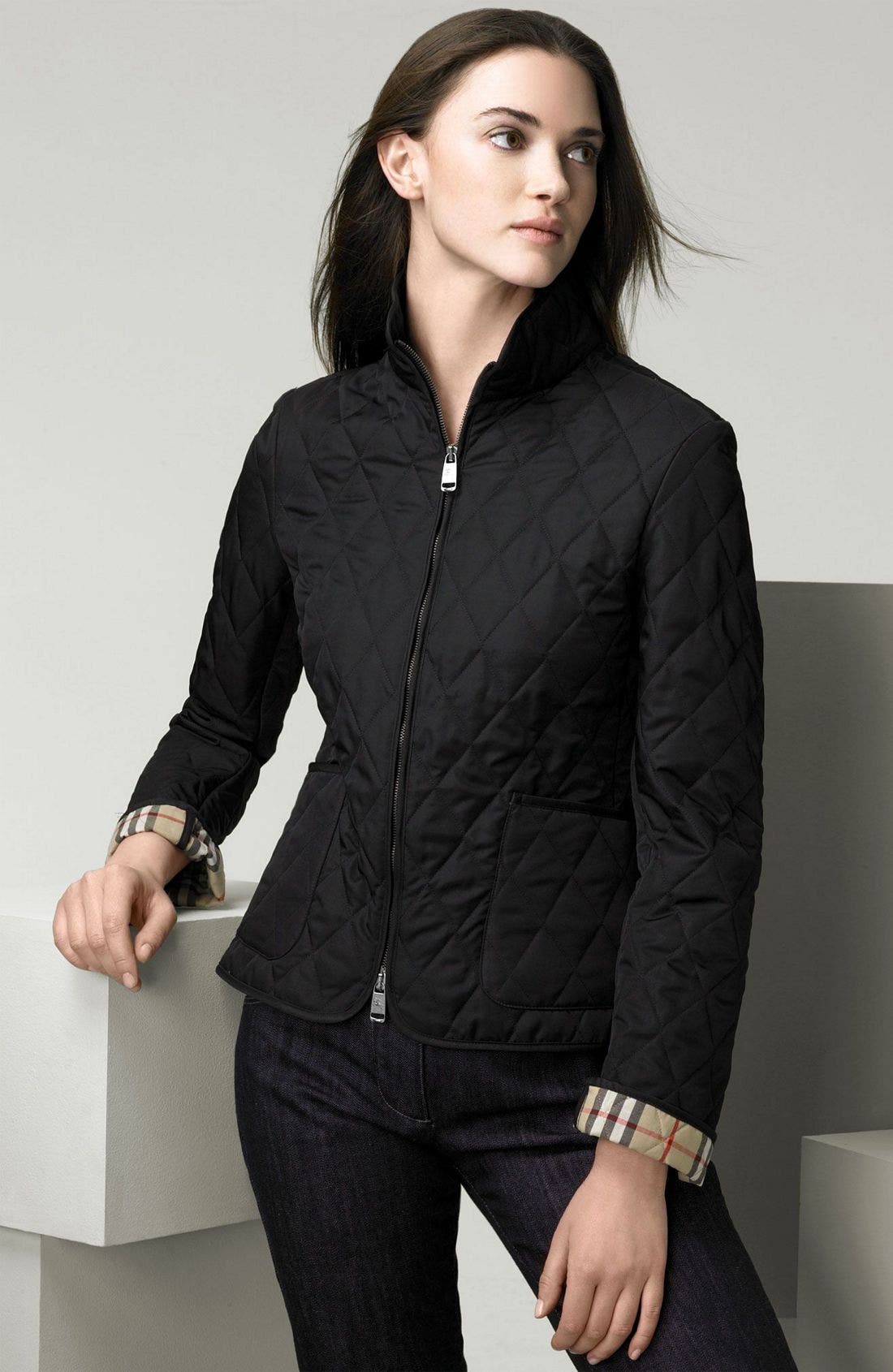 burberry quilted vest womens