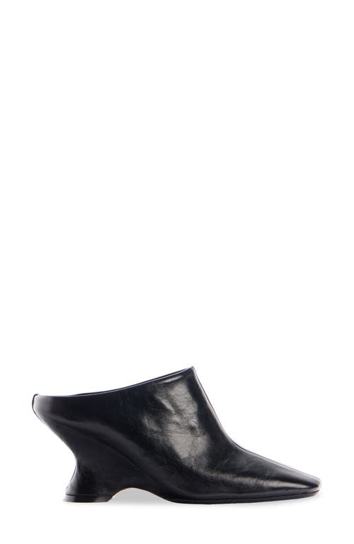 Shop Dries Van Noten Dented Wedge Mule In Black