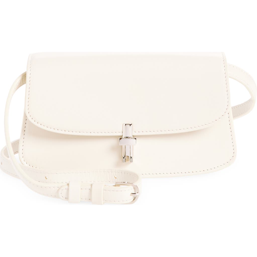 Shop The Row Sofia Leather Crossbody Bag In Ivory Pld