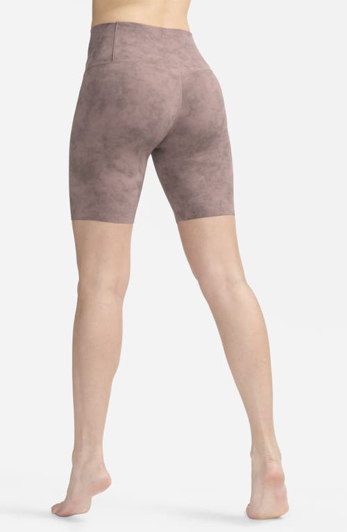 Shop Nike Zenvy Dri-fit Bike Shorts In Smokey Mauve/black