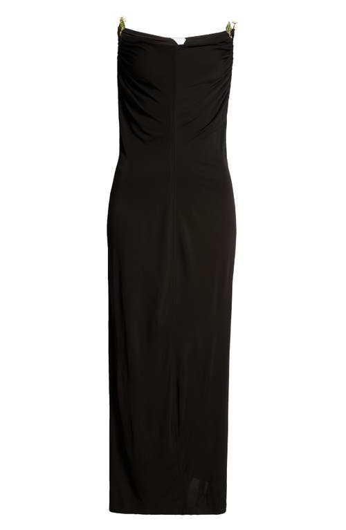 Shop Bottega Veneta Matte Jersey Dress In Black