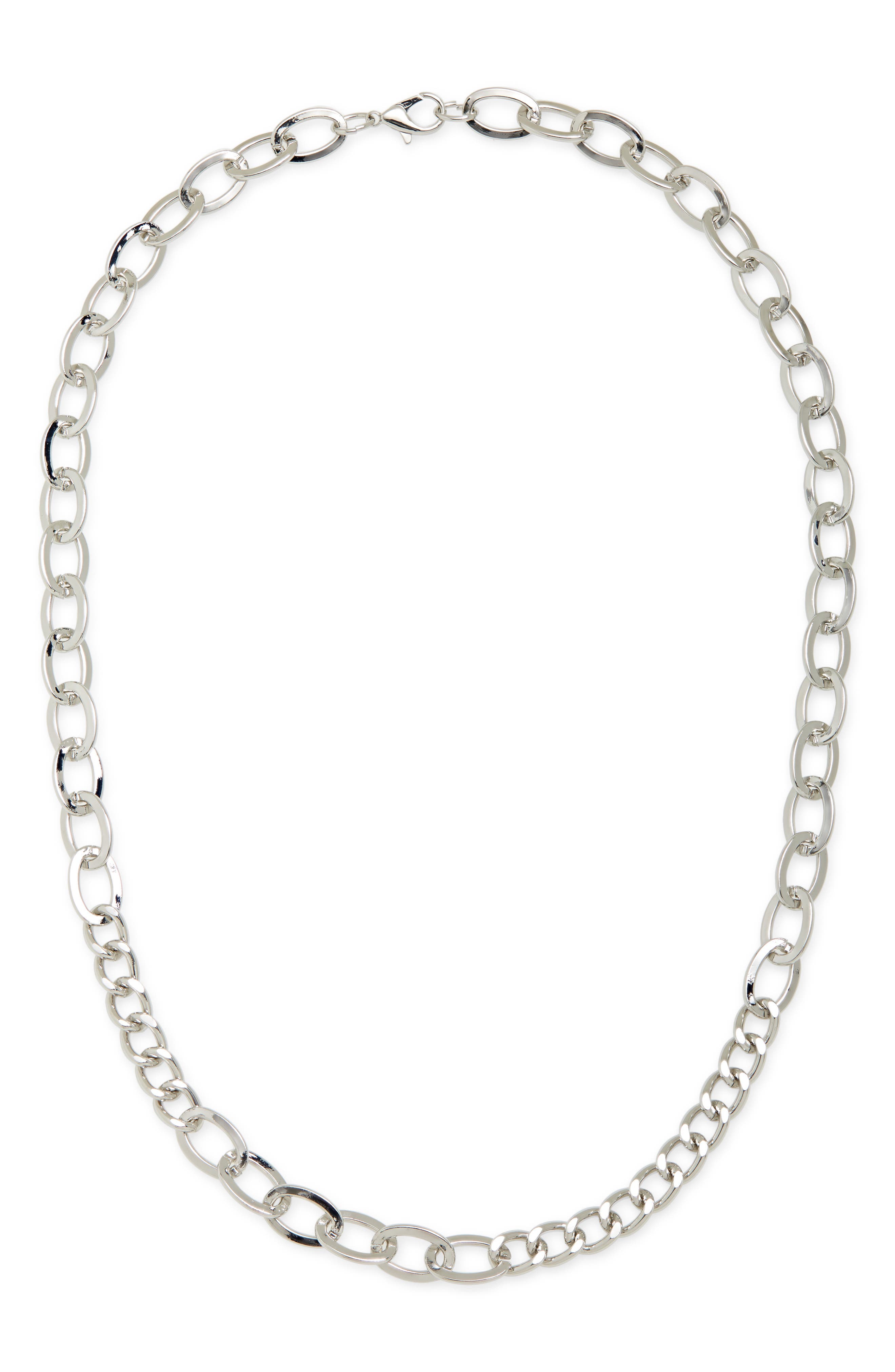 Men's Silver \u0026 White Gold Necklaces 