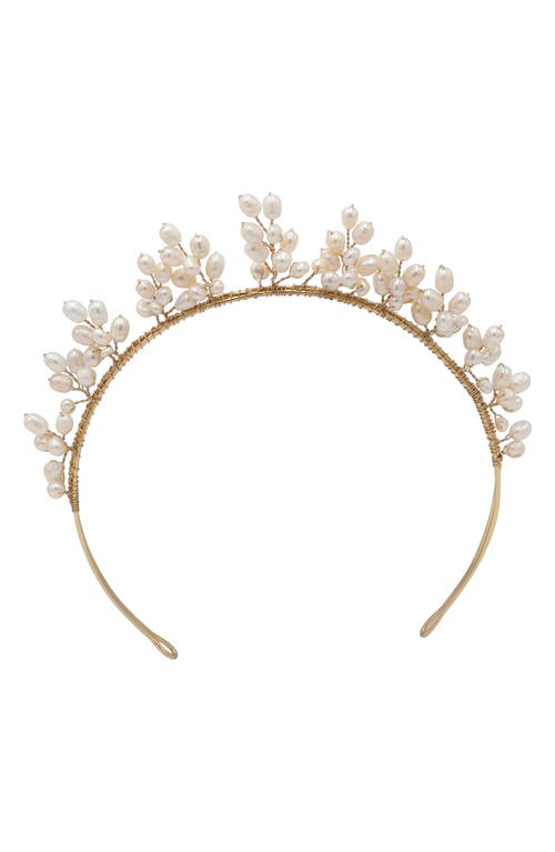 Brides & Hairpins Xylia Crown Headband in Gold at Nordstrom
