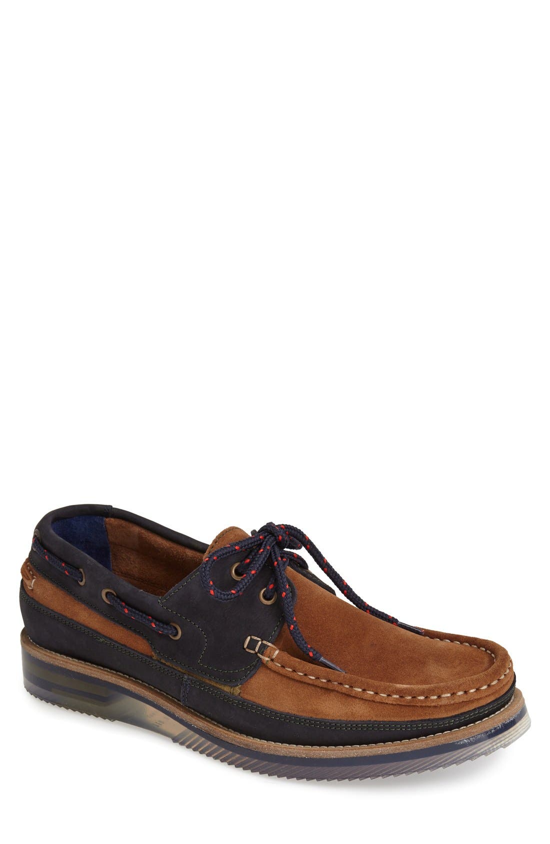 Ted Baker London 'Racksen' Leather & Suede Boat Shoe (Men) Nordstrom