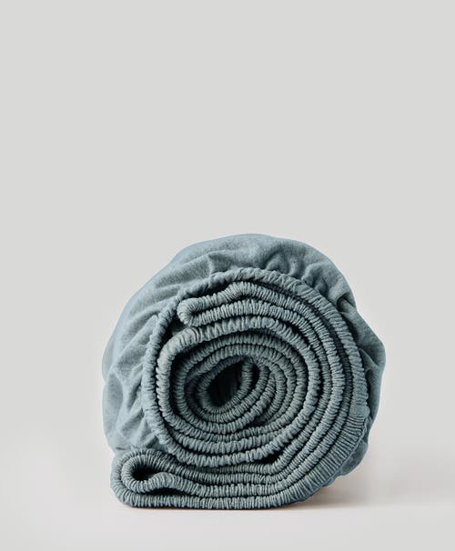 Pact Organic Favorite Tee Jersey Fitted Sheet In Smoke Heather