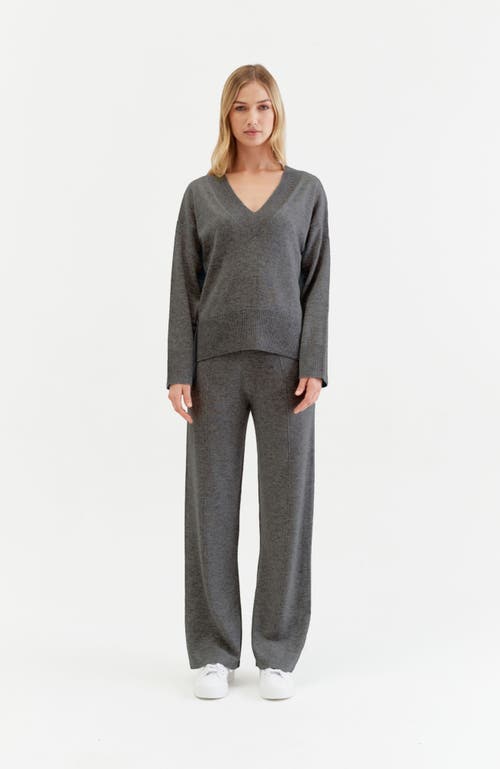 Shop Chinti & Parker V Neck Wool Cashmere Sweater In Grey