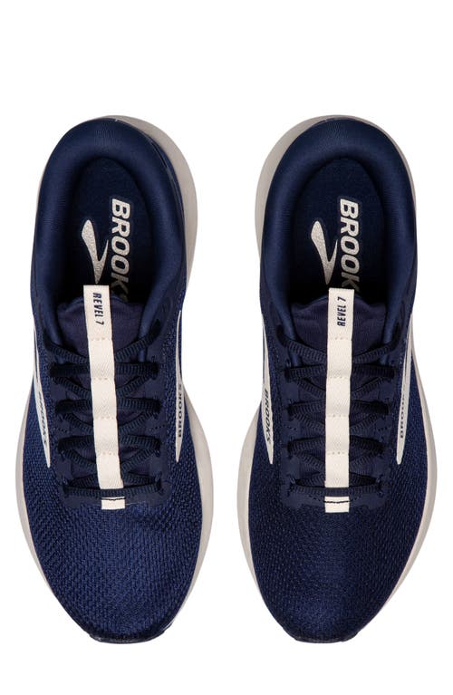 Brooks Revel 7 Hybrid Running Shoe In Peacoat/blueprint/onyx