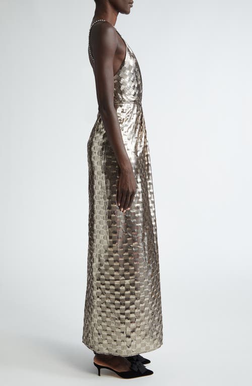 JOHANNA ORTIZ JOHANNA ORTIZ HENNA NIGHT CHECK SILK BLEND MAXI DRESS