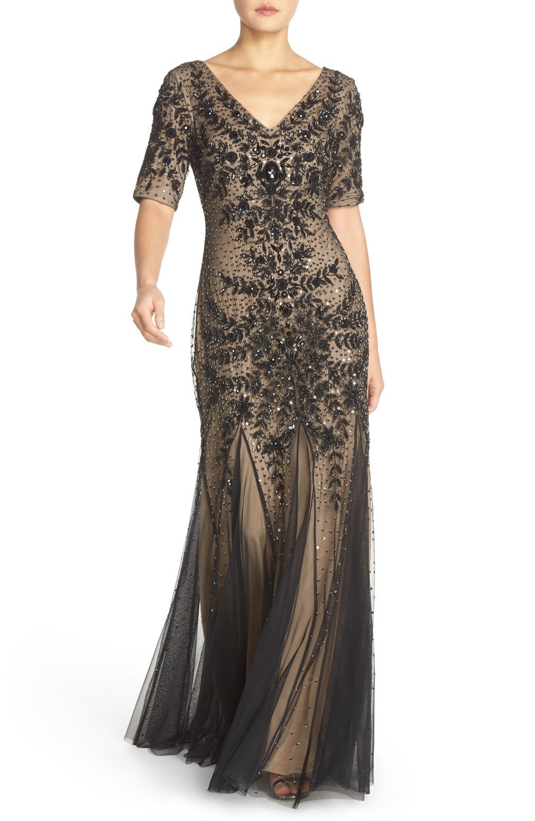 adrianna papell sequin dress nordstrom
