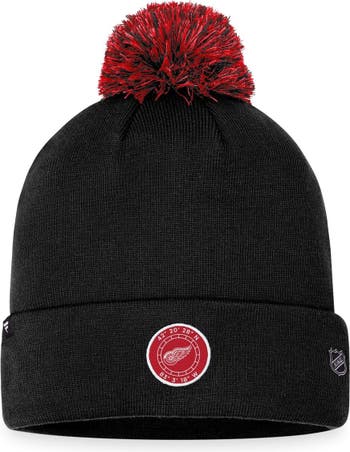 Detroit Red Wings Black Knit Hat