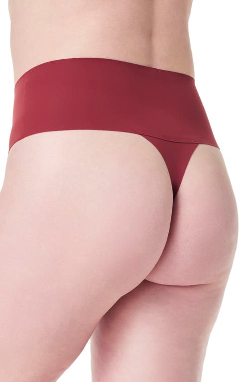 Shop Spanx ® Undie-tectable Thong In Moroccan Red