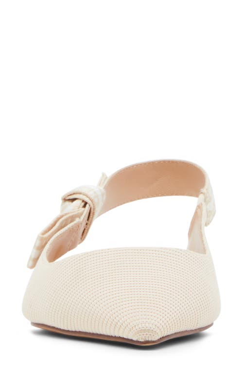 Shop Steve Madden Olsen Slingback Pointed Toe Flat In Taupe Suede