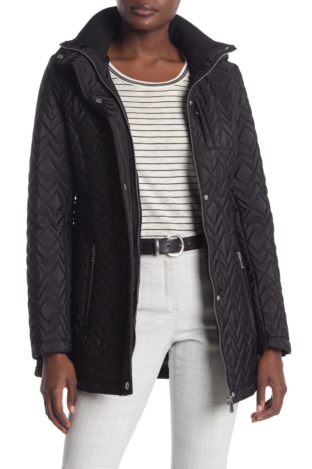 calvin klein classic quilted jacket