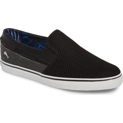 Tommy Bahama Exodus Mesh Slip-On Sneaker, Black