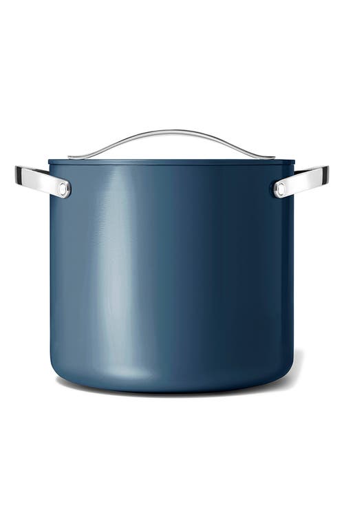 Caraway Nonstick Ceramic 12-quart Stockpot With Lid In Navy