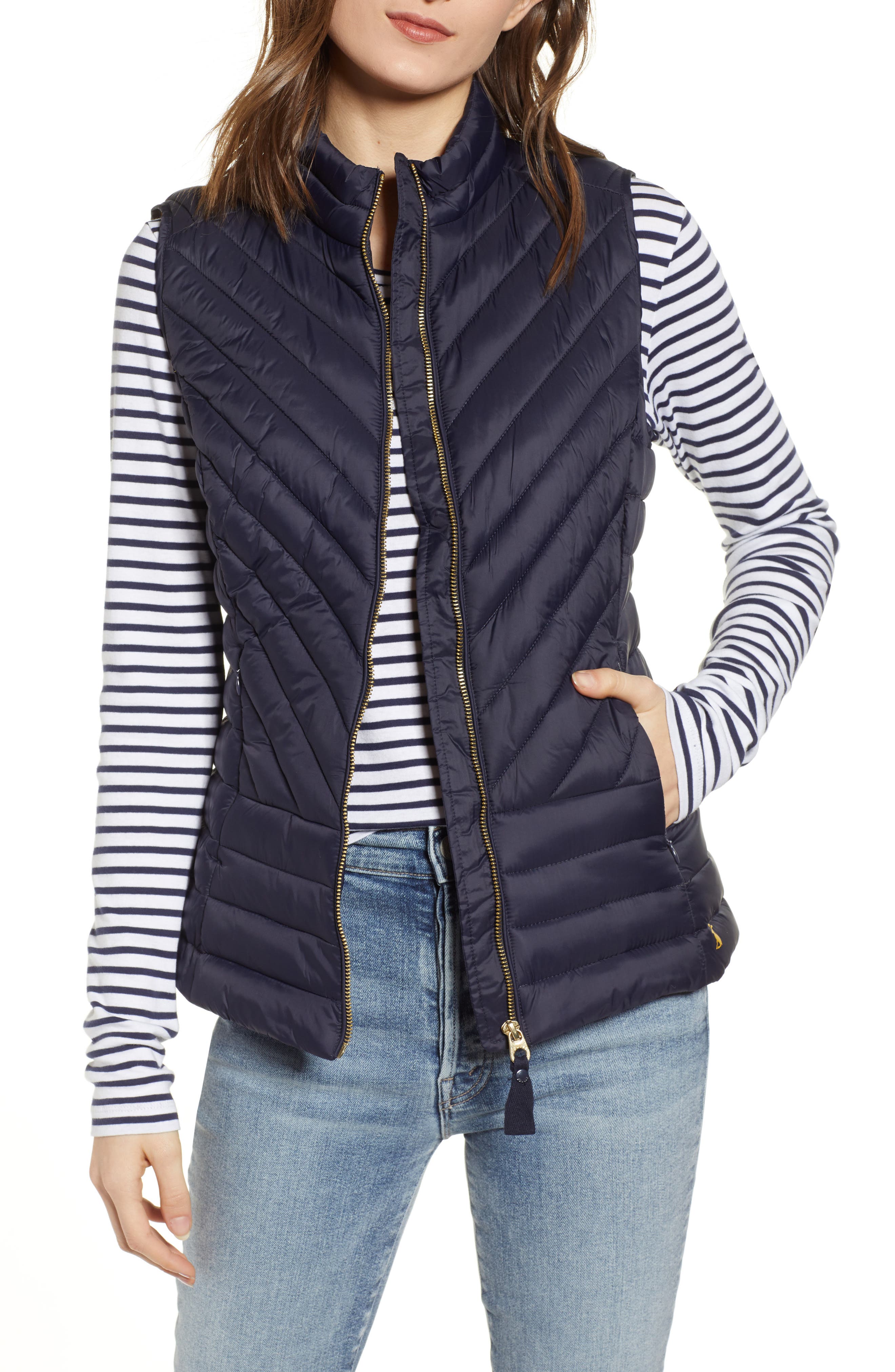 Joules Brindley Quilted Vest, US / 12 UK - Blue