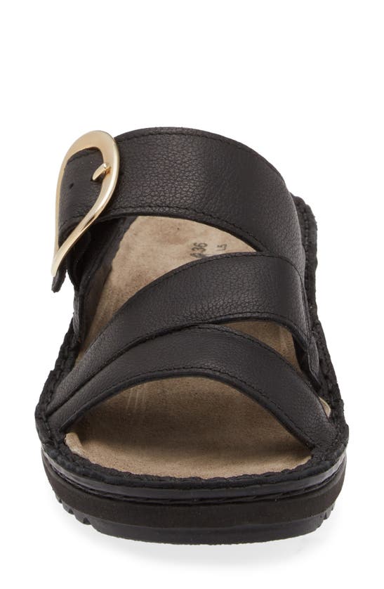 Naot Frey Sandal In Soft Black Leather