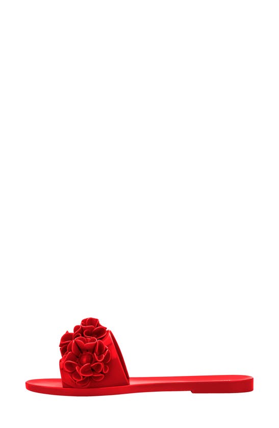 Shop Melissa Babe Springtime Slide Sandal In Red