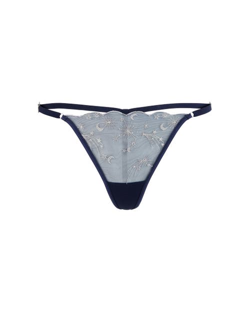 Shop Adore Me Cassiopeia G-string Panties In Dark Blue