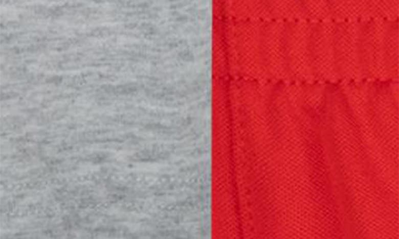 Nike 'just Do It' T-shirt & Shorts Set In University Red