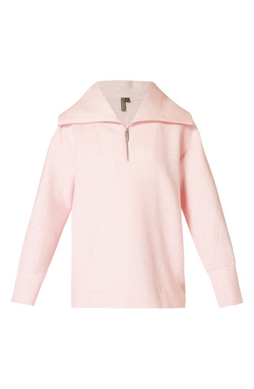 Sweaty Betty Radiant Half Zip Sweatshirt In Neutral Pink