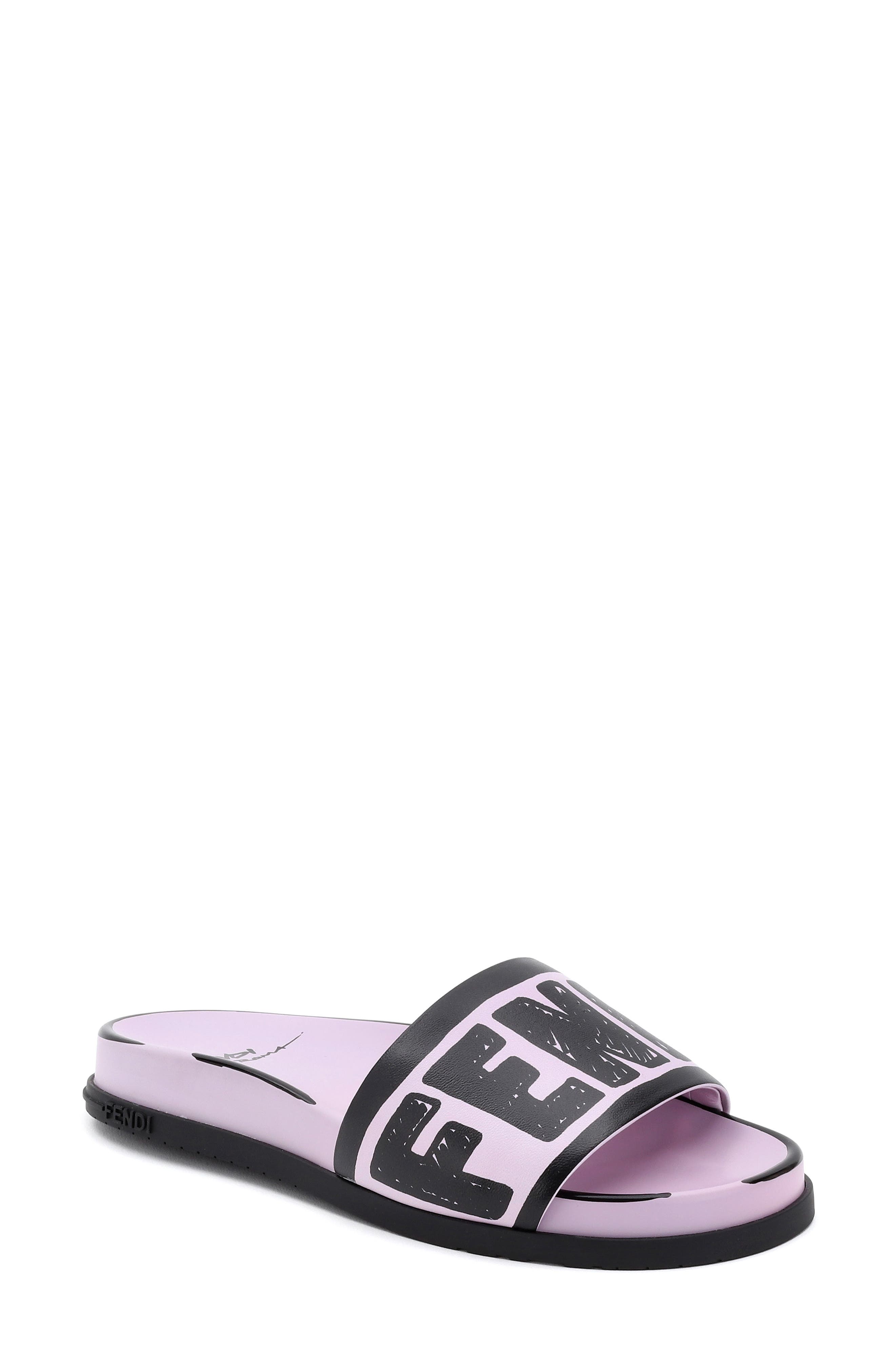fendi slides pink