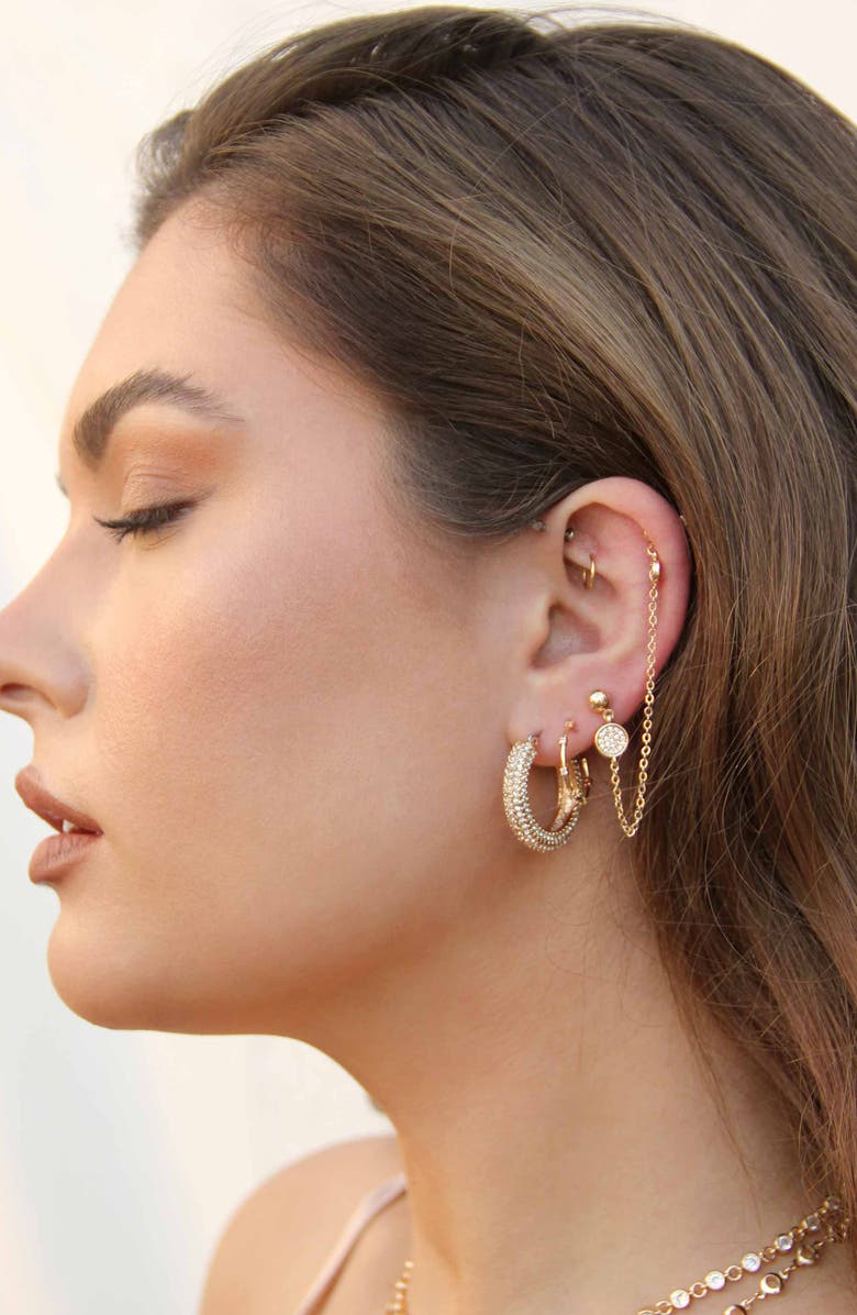 Embellished hoop earrings Clearance