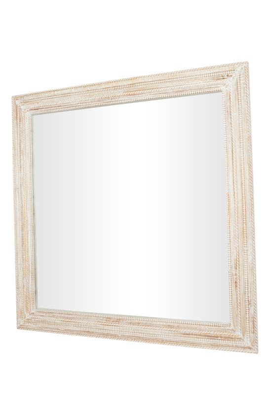 Shop Ginger Birch Studio Mango Wood Framed Wall Mirror In Cream