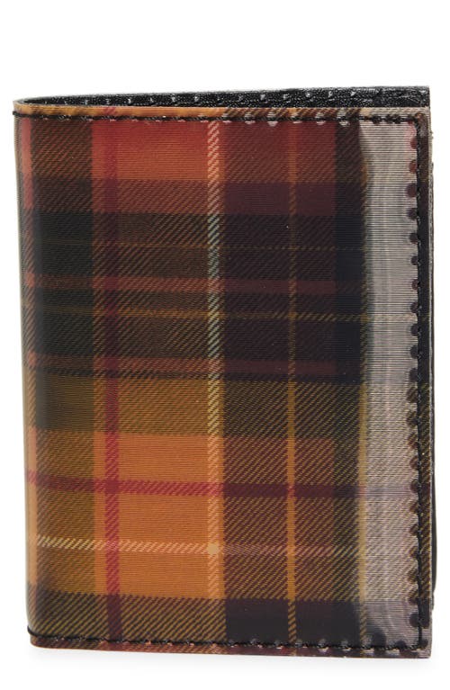 COMME DES GARÇONS COMME DES GARÇONS WALLETS TARTAN LEATHER BIFOLD WALLET