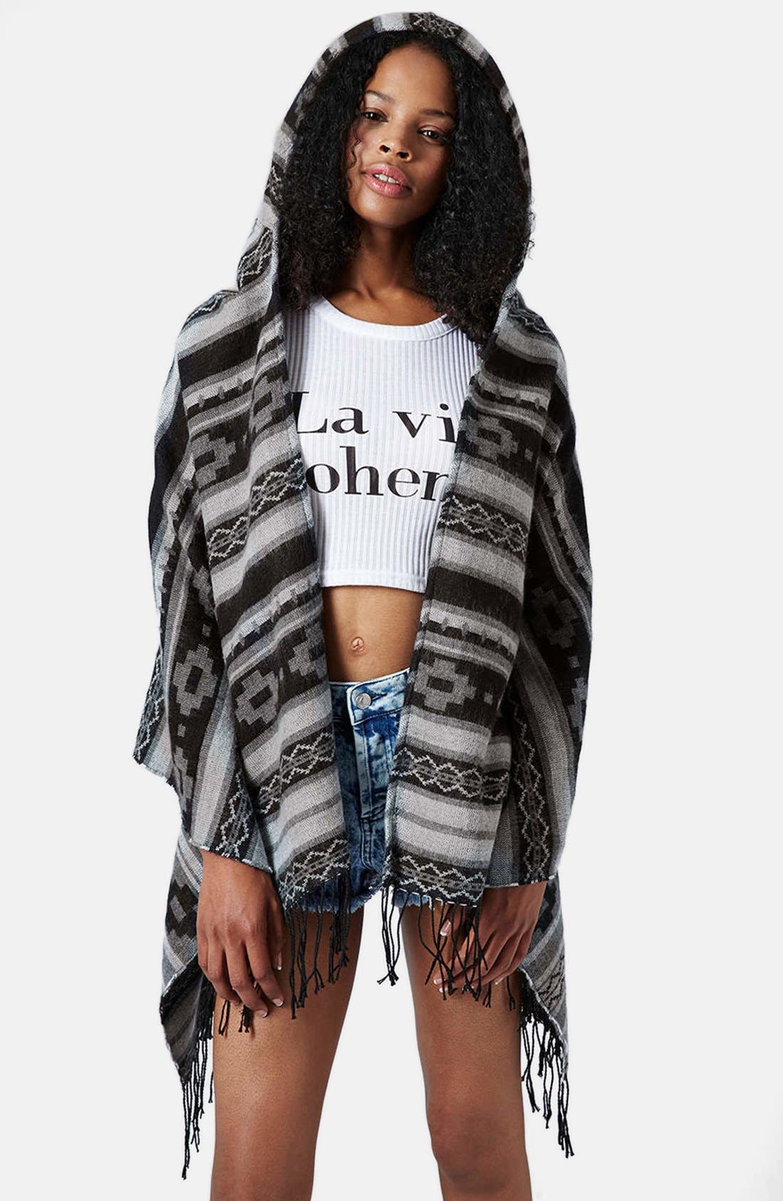 Hooded Blanket Print Wrap Nordstrom