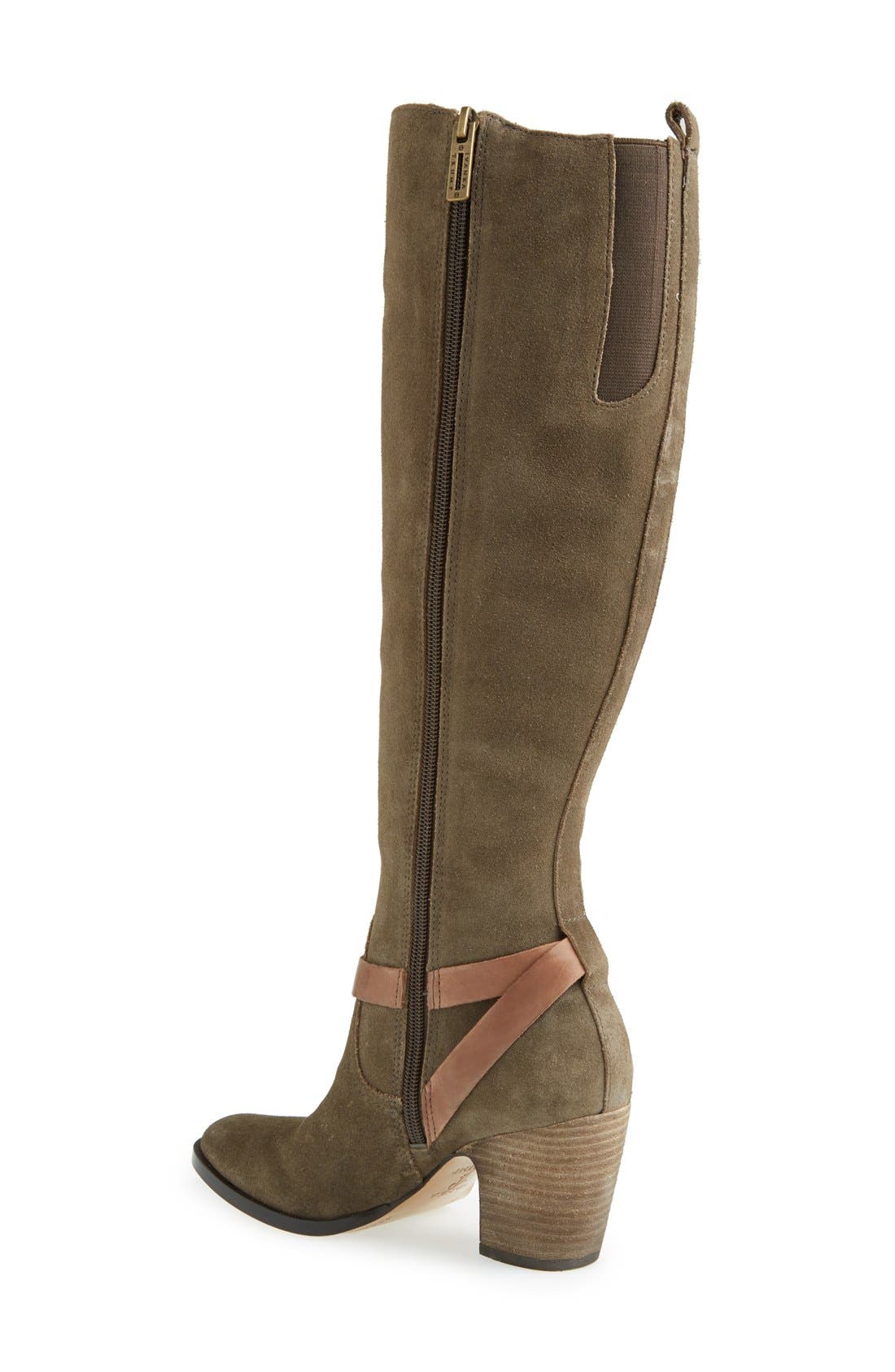 IVANKA TRUMP,
                                                'Tarrilyn' Knee High Suede Boot,
                                                Alternate thumbnail 2, color,
                                                210