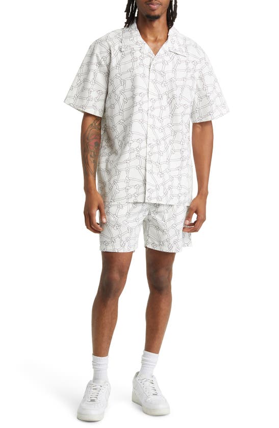 Shop Renowned Hoop Dreams Button-up Shirt In White