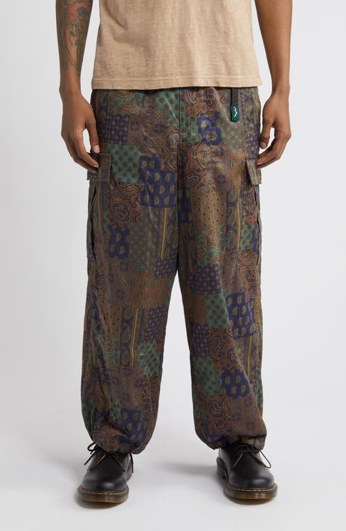 Paisley Utility Pants in Green