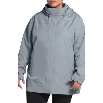 Plus Size The North Face Westoak City Waterproof & Windproof Coat, Grey