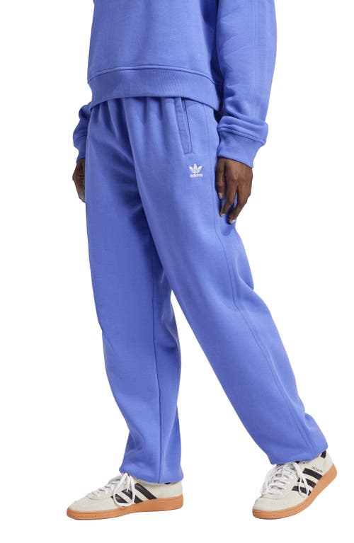 Shop Adidas Originals Adidas Essentials Trefoil Lifestyle Fleece Sweatpants In Semi Cobalt Blue