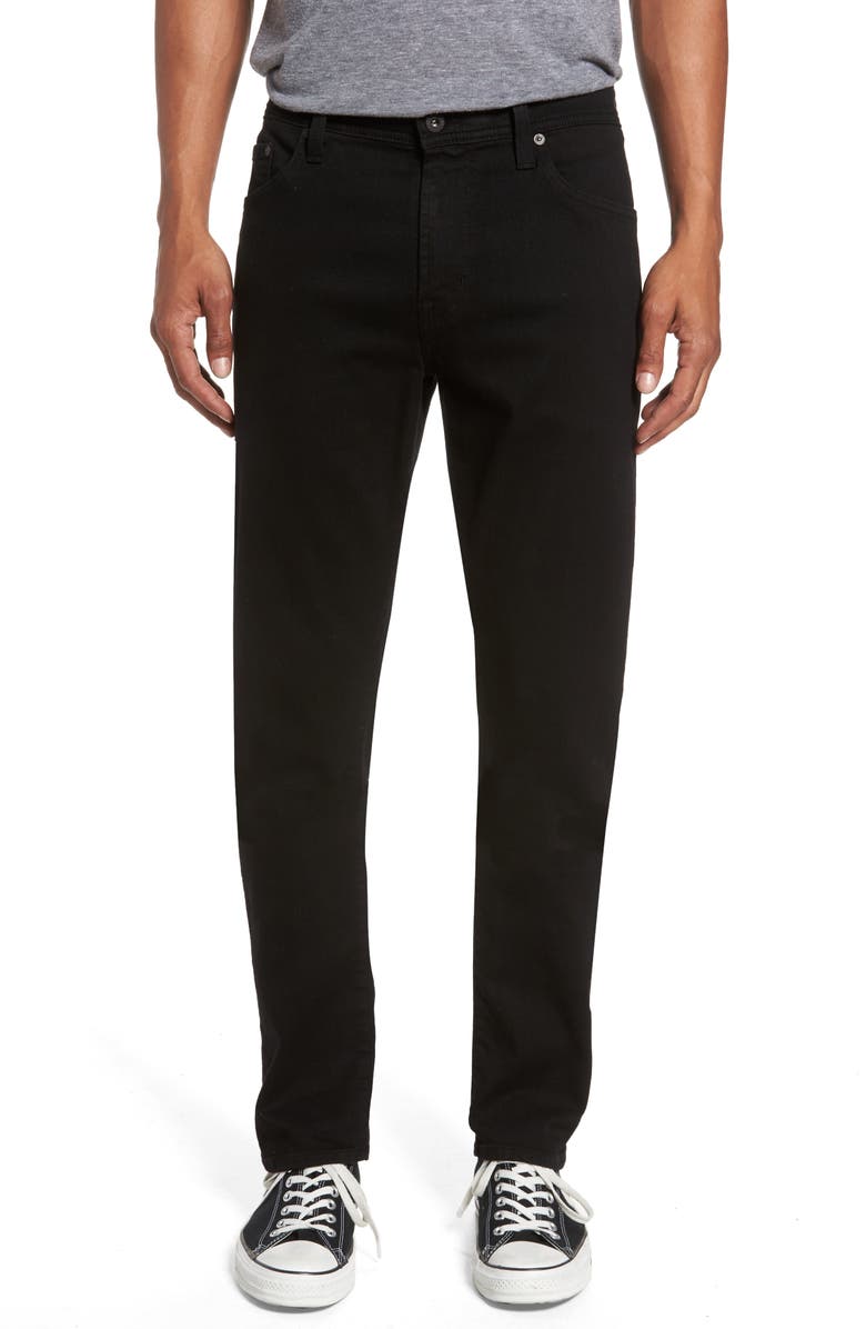 AG Everett Slim Straight Leg Jeans (Black Soot) | Nordstrom
