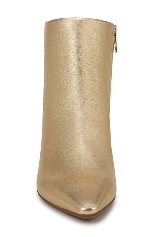 Naturalizer Deesha Pointed Toe Bootie In Dark Gold
