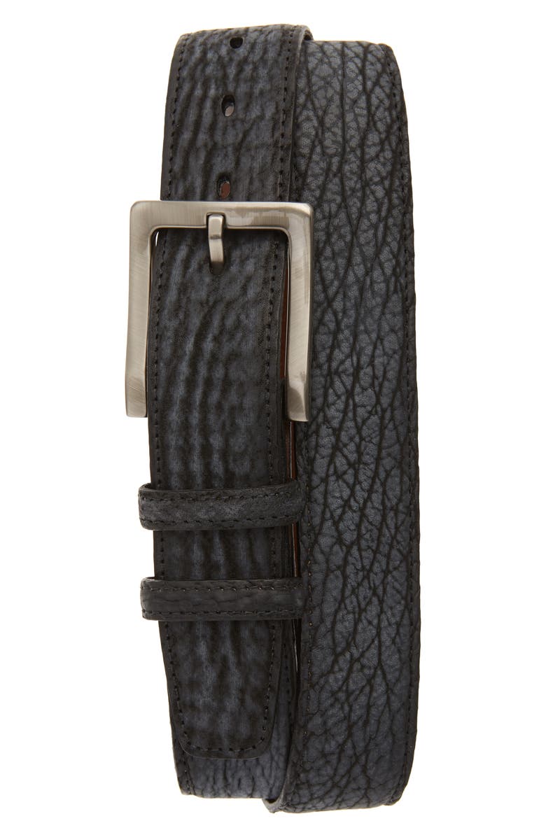 Torino Genuine Sharkskin Leather Belt Nordstrom Genuine Sharkskin Leather Belt Main Color Charcoal