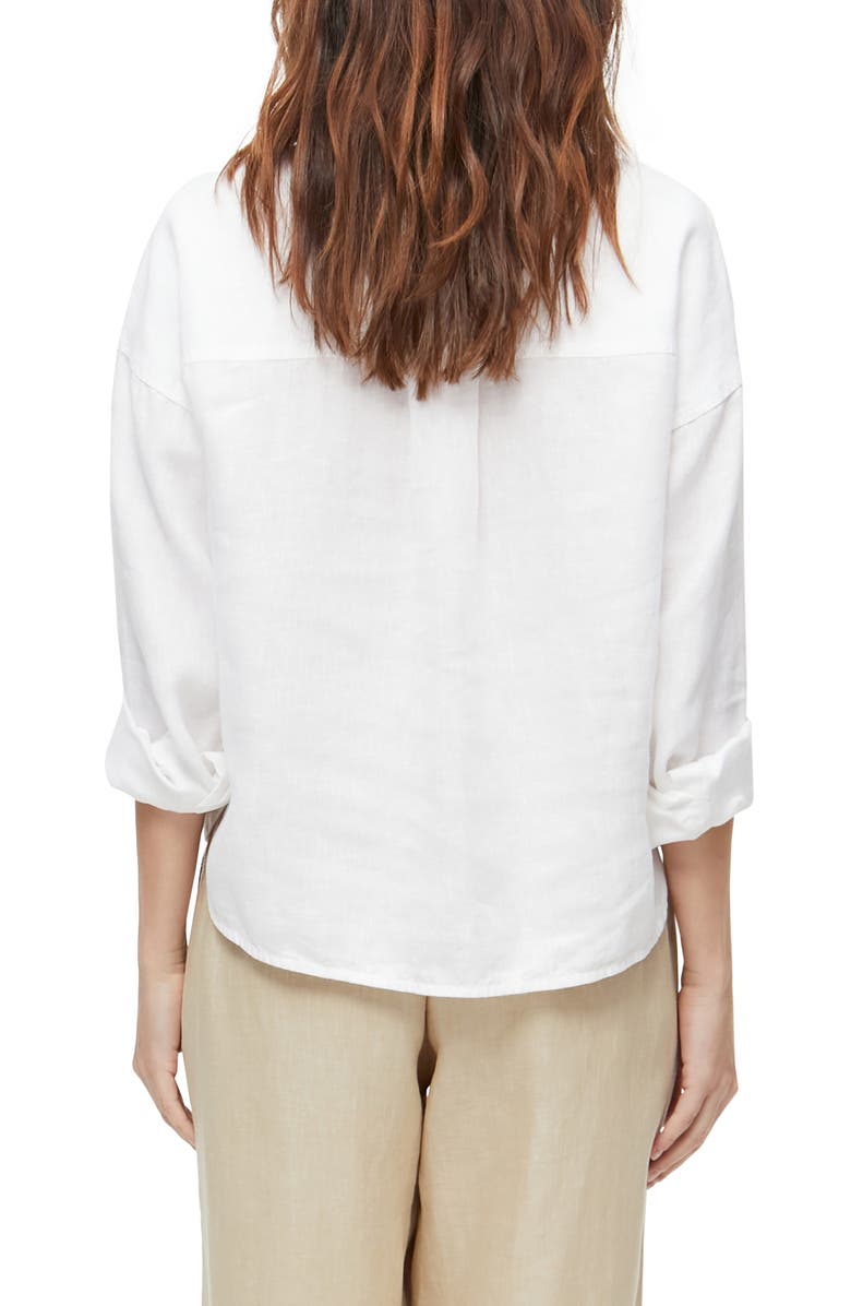 Michael Stars Gracie Linen Button-Up Shirt, Alternate, color, 
